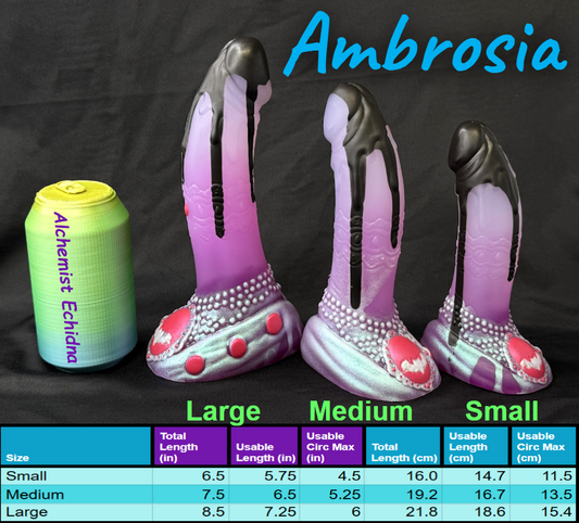 Ambrosia - Vampire Insertable - Large - Soft - UV - GITD - 28025