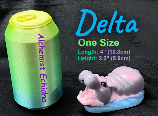 Delta - Hippo Squishy - One Size - Medium - 36021