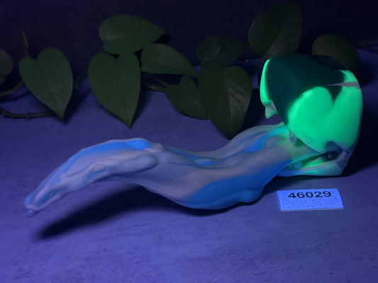 Oola Tongue - Alien Dragon Insertable Toy - Medium - Soft - UV - GITD - 46029