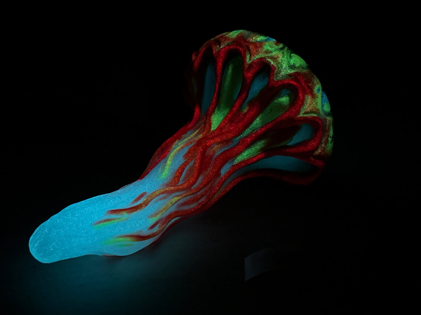 Flop - Nettle - Jellyfish Insertable Toy - Small - NC31 Soft - UV - GITD - 34006