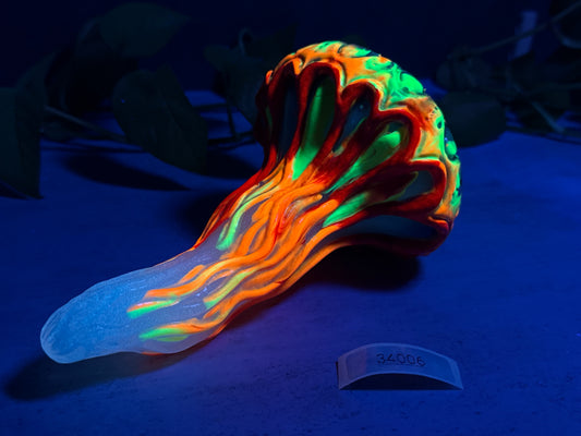 Flop - Nettle - Jellyfish Insertable Toy - Small - NC31 Soft - UV - GITD - 34006