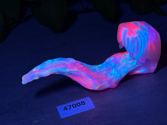 Oola Tongue - Alien Dragon Insertable Toy - Small - Firm 10A - UV - GITD - 47008