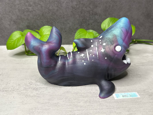 Flop - Quint - Shark Penetrable Stroker - Large - Super Soft - UV - GITD - 40010