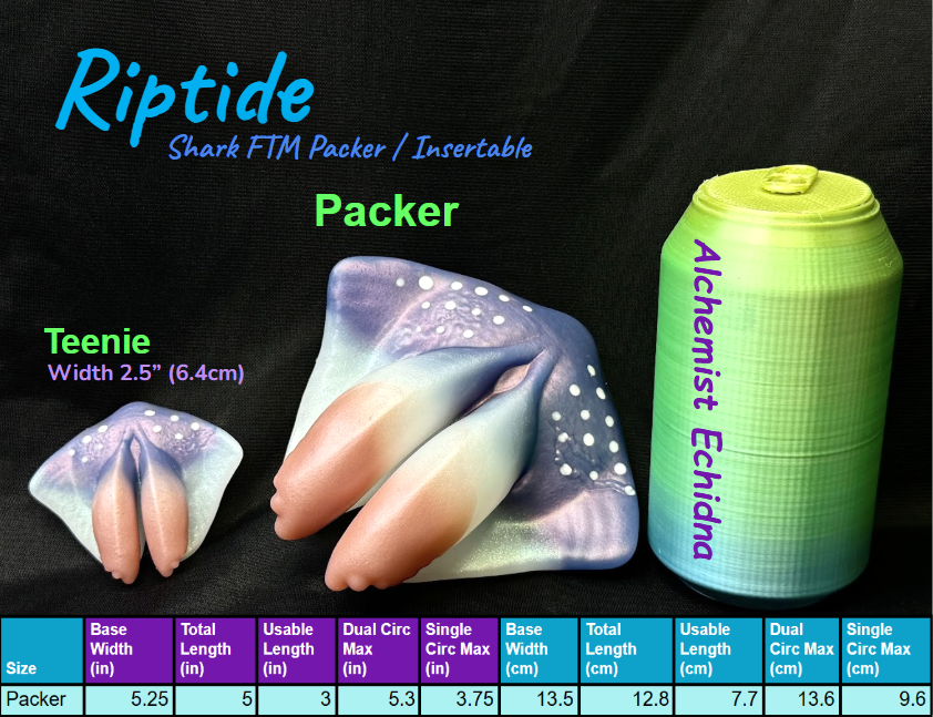 Flop - Riptide - Shark FTM Packer/Insertable - Soft - 38038
