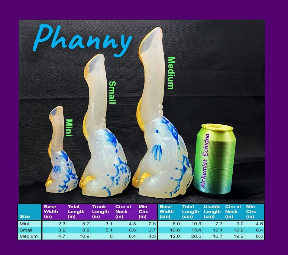 Phanny - Elephant Toy - Small - Soft - UV - GITD - 1918