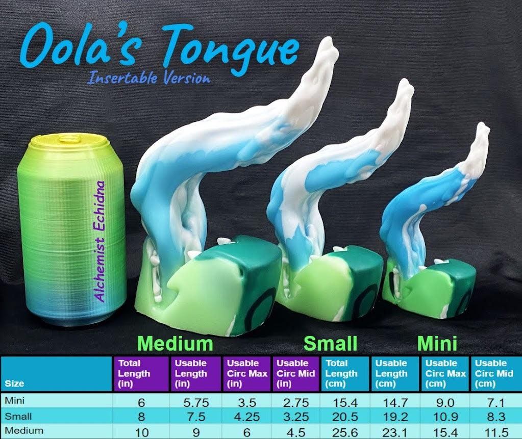Oola's Tongue - Dragon Maw Insertable Toy - Medium - Soft - 38025