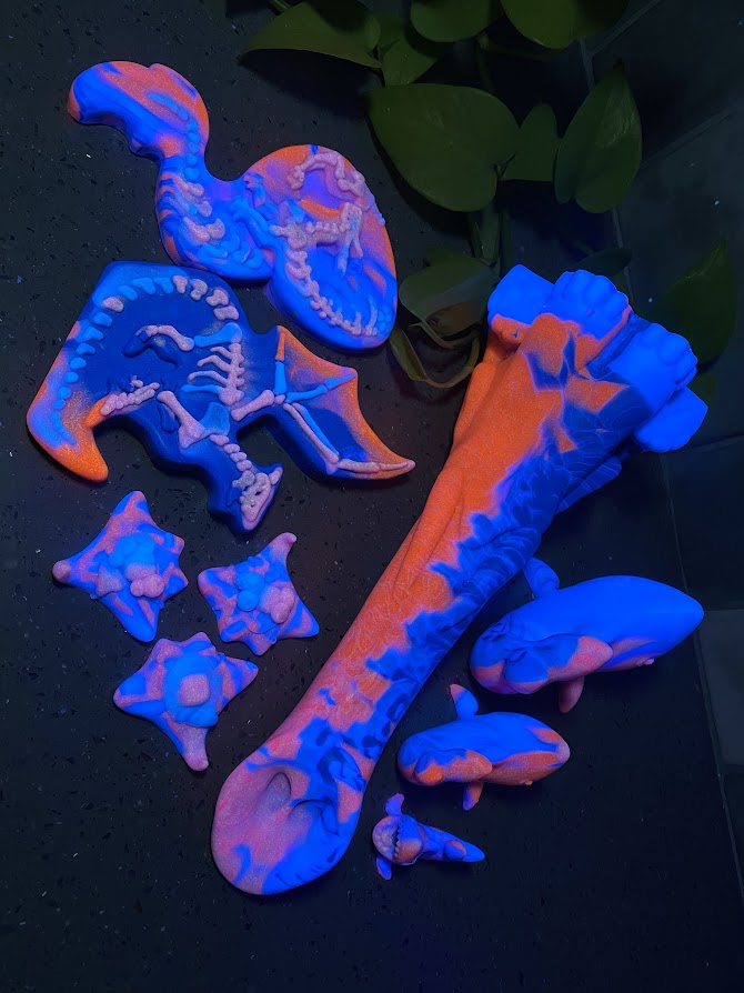 Phanny - Elephant Toy - Small - Medium - UV - GITD -1330