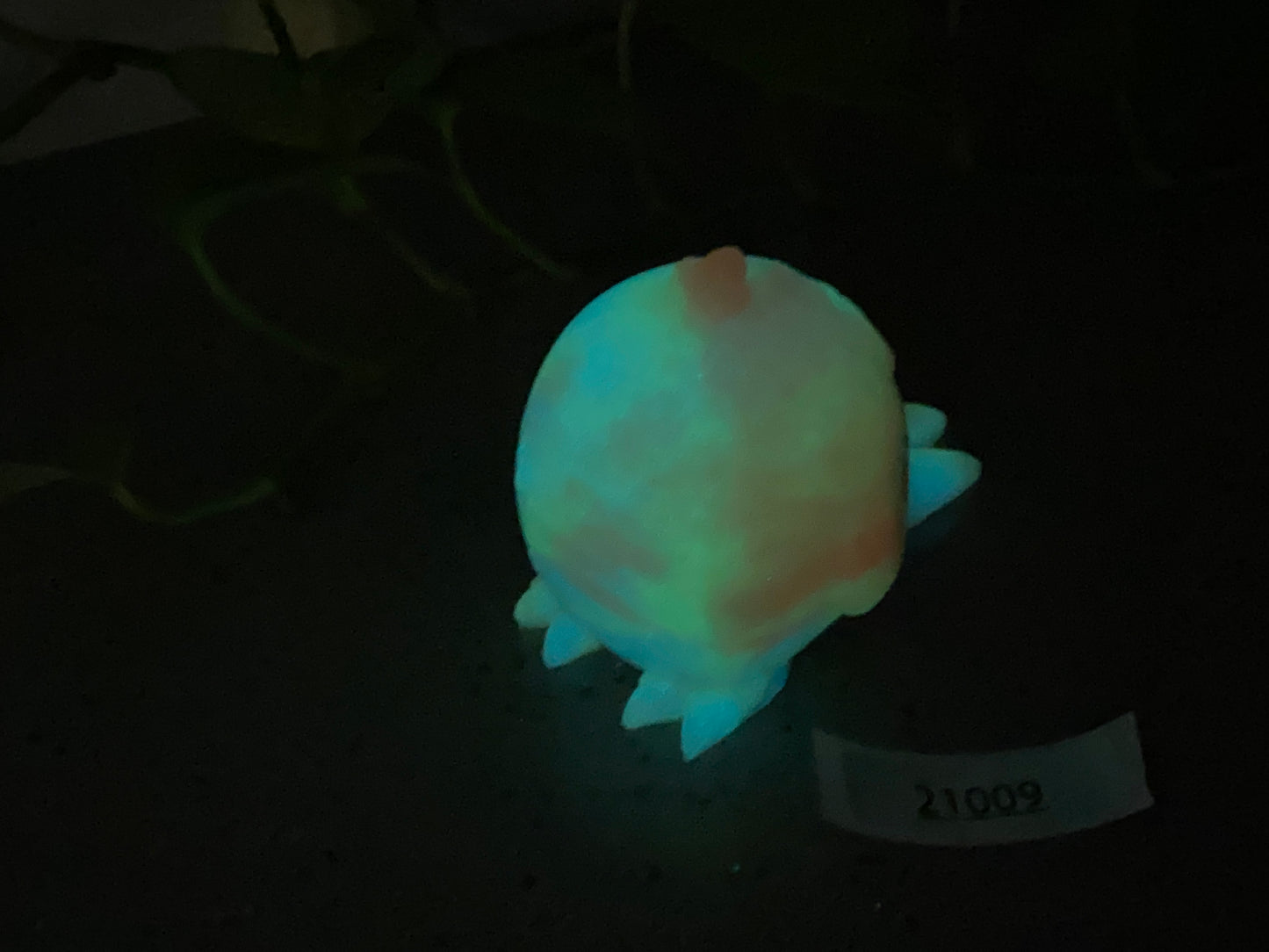 a glowing object sitting on top of a table