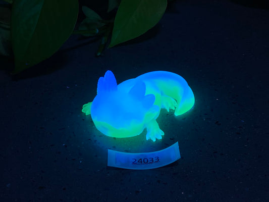 a glow in the dark toy of a small animal