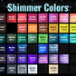 a poster with the names of different colors