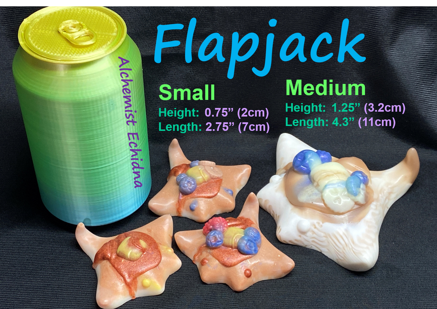 Flapjack - Stingray Squishy - Medium - NC31 Soft - UV - GITD - 27012