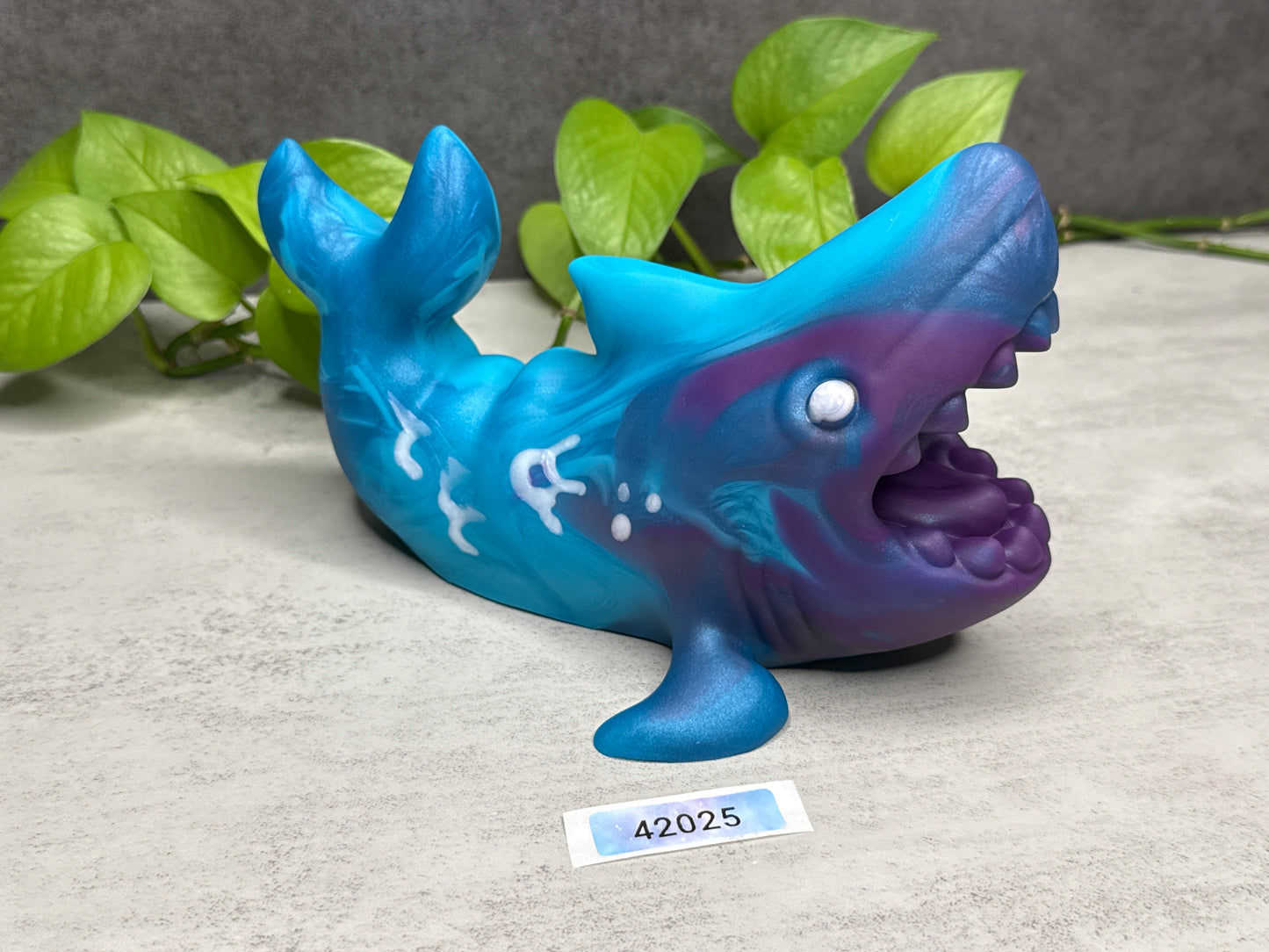 Quint - Shark Penetrable Stroker - Large - Super Soft - UV - GITD - 42025