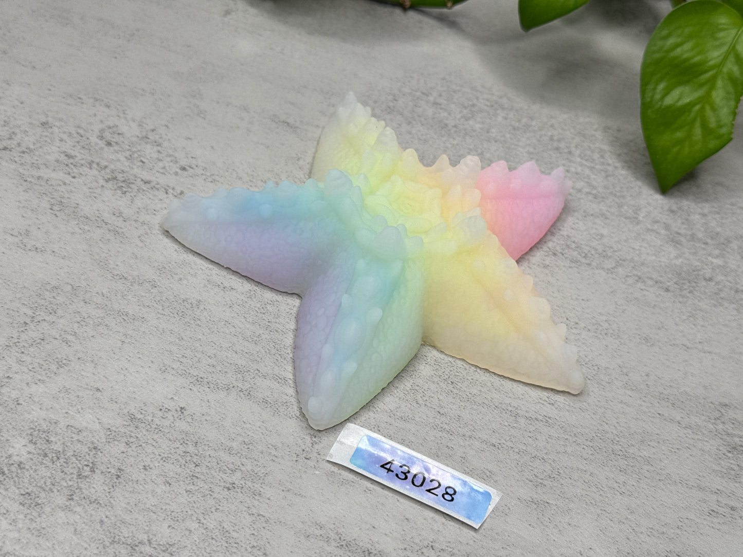 Astrid - Starfish Grinder Toy - Large - Super Soft - UV - GITD - 43028