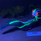 Oola Tongue - Alien Dragon Insertable Toy - Medium - Soft - UV - GITD - 4425