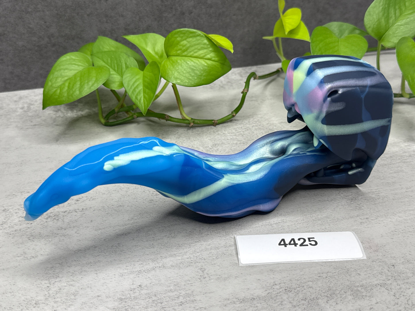 Oola Tongue - Alien Dragon Insertable Toy - Medium - Soft - UV - GITD - 4425