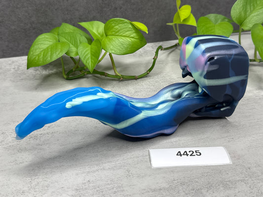Oola Tongue - Alien Dragon Insertable Toy - Medium - Soft - UV - GITD - 4425