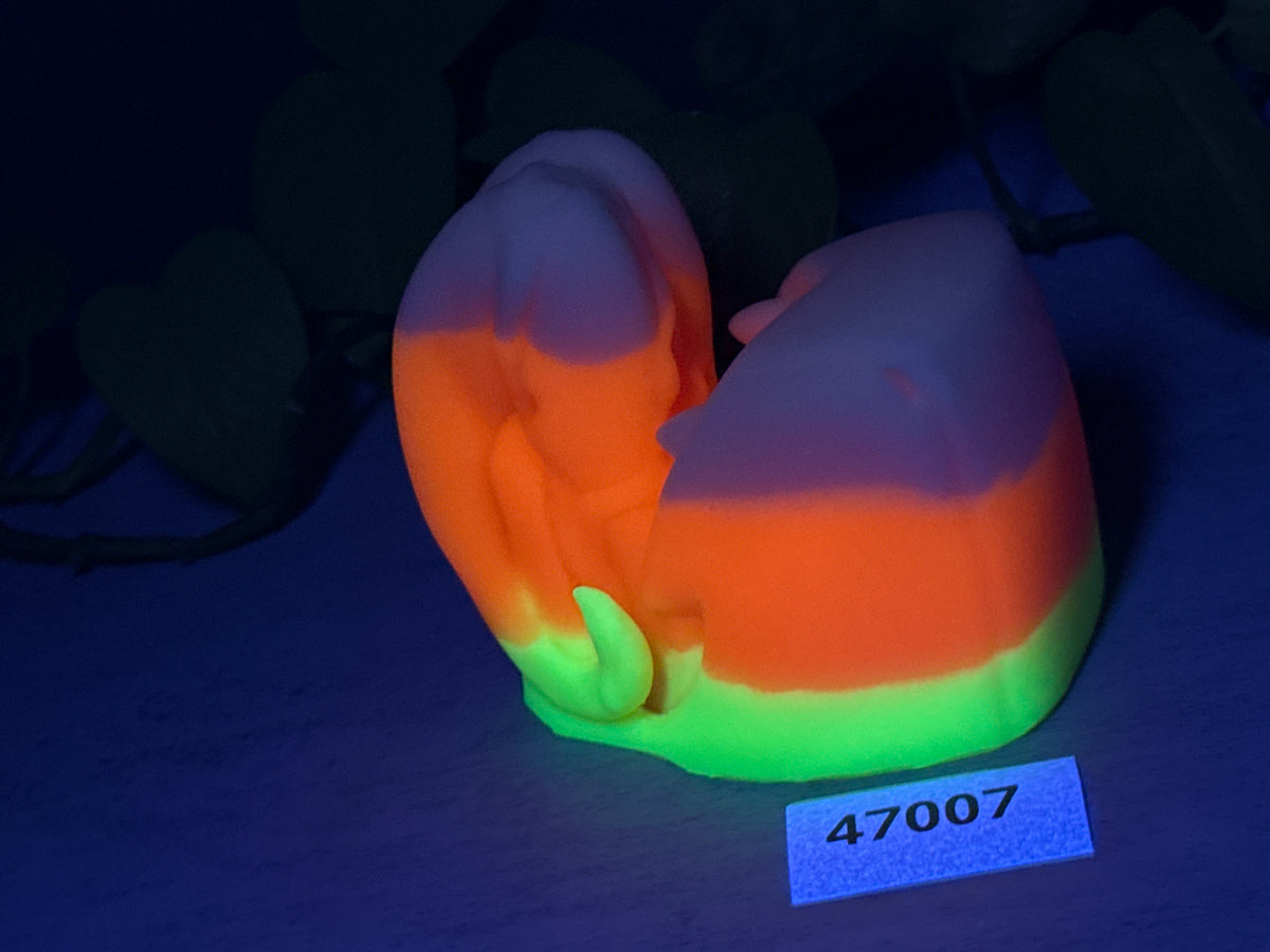 Oola Stroker - Alien Dragon Penetrable Toy - Large - Super Soft - UV - GITD - 47007