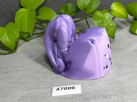 Oola Stroker - Alien Dragon Penetrable Toy - Large - Super Soft - UV - GITD - 47006