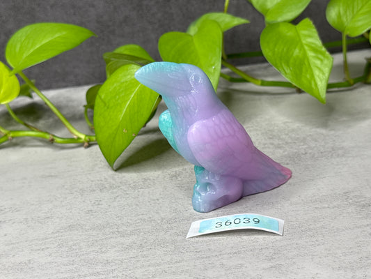 Poe - Raven Bird Squishy - One Size - Super Soft - UV - GITD - 36039