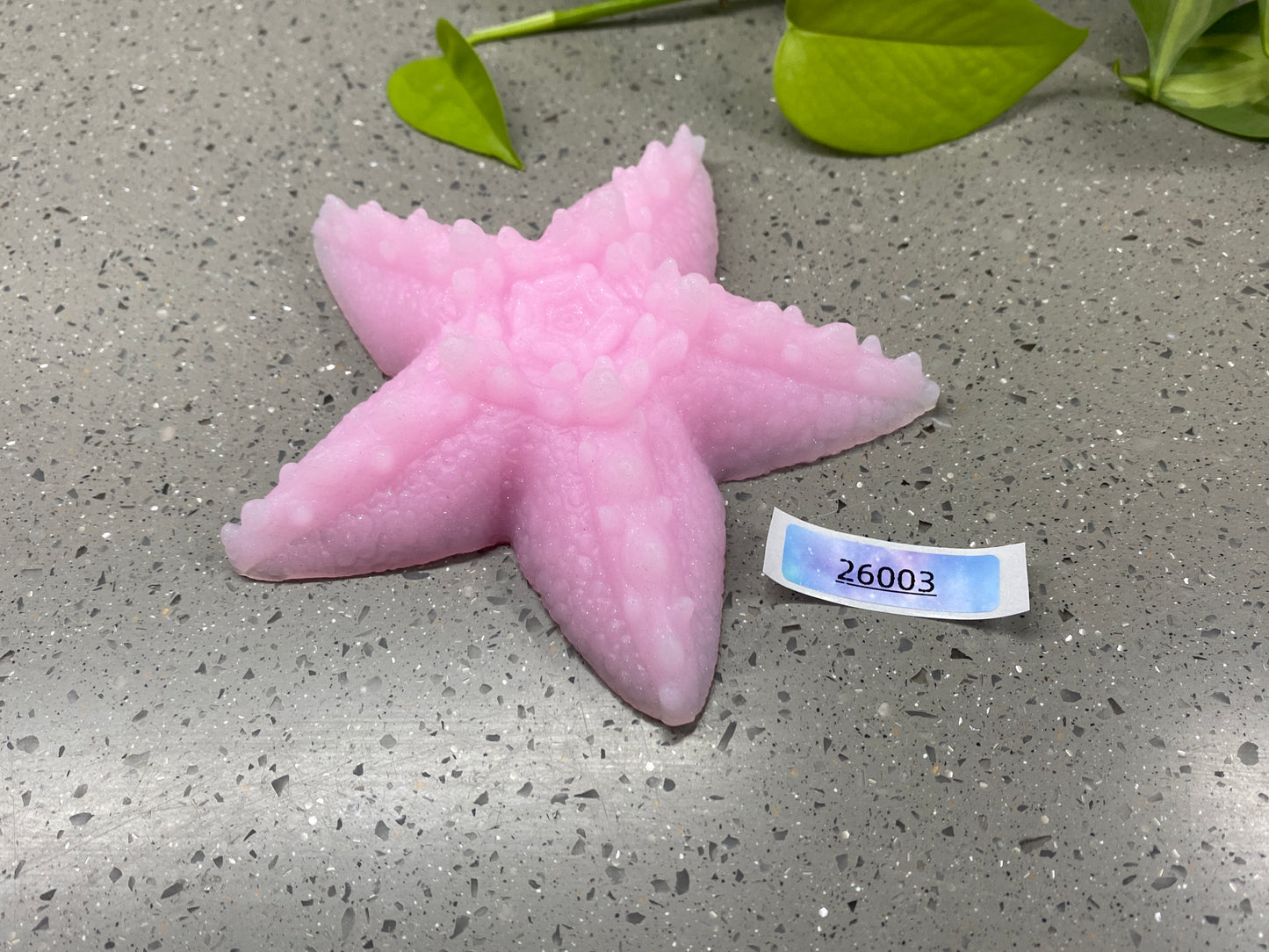 Astrid - Starfish Grinder Toy - Large - Soft - UV - GITD - 26003