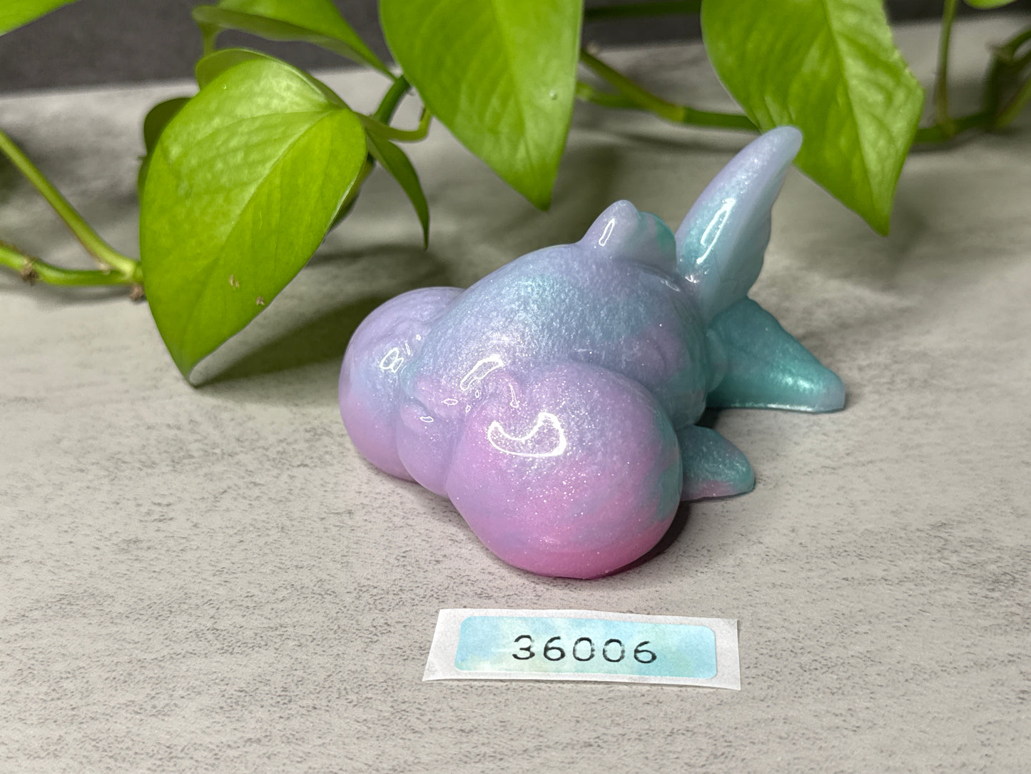 Pudge - Fish Squishy - Medium - Super Soft - UV - GITD - 36006