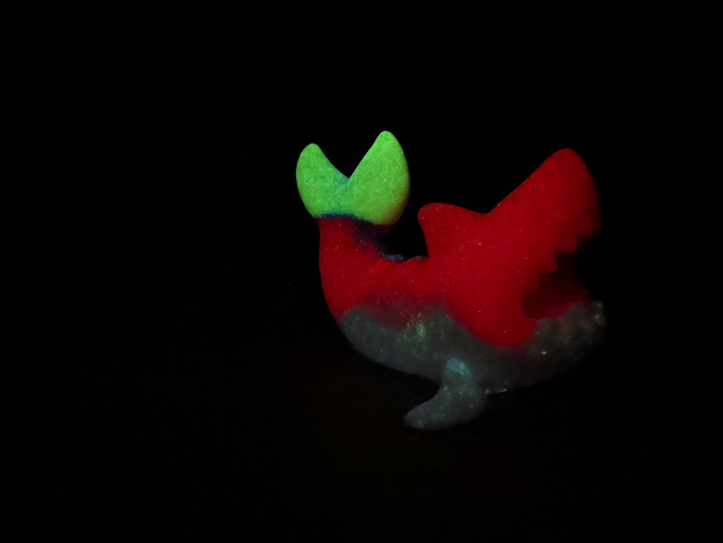 Quint - Shark Penetrable Stroker - Vibe Sleeve - Super Soft - UV - GITD - 37011