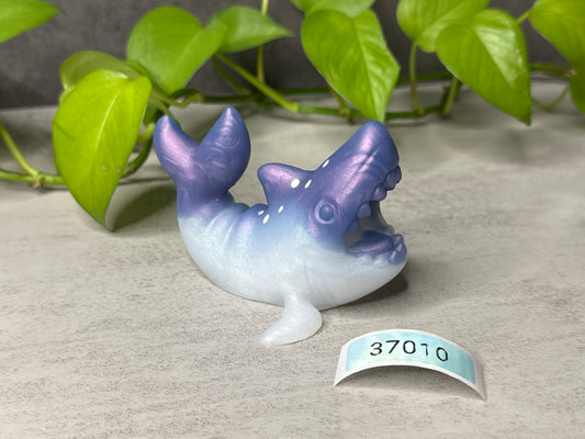 Quint - Shark Penetrable Stroker - Vibe Sleeve - Soft - GITD - 37010