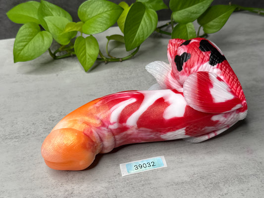 Tancho - Goldfish Insertable Dildo - Large - Super Soft - UV - GITD - 39032