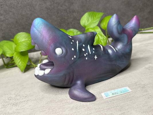 Flop - Quint - Shark Penetrable Stroker - Large - Super Soft - UV - GITD - 40010