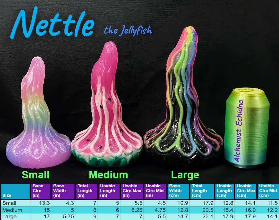 Nettle - Jellyfish Insertable - Medium - NC31 Soft - UV - GITD - 27021