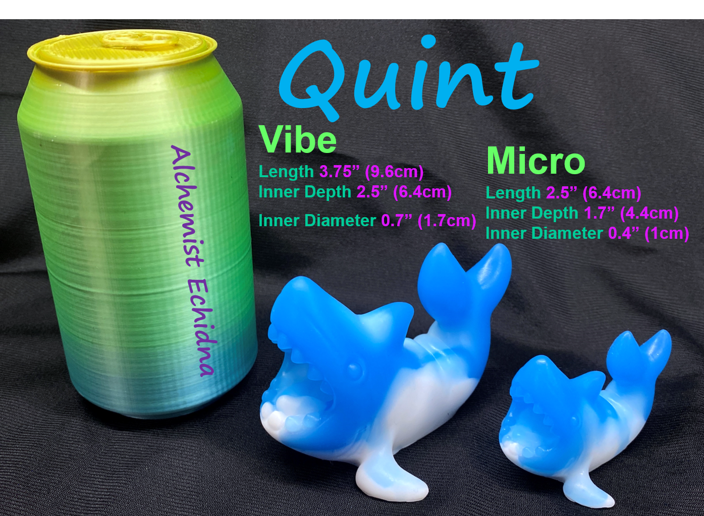 Quint  - Shark Vibe Sleeve  - Super Soft - UV - GITD - 27020