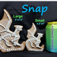 Snap - Dragon Cookie Grinder - Large - Super Soft - UV - GITD - 27006