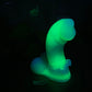 a neon green object sitting on top of a table