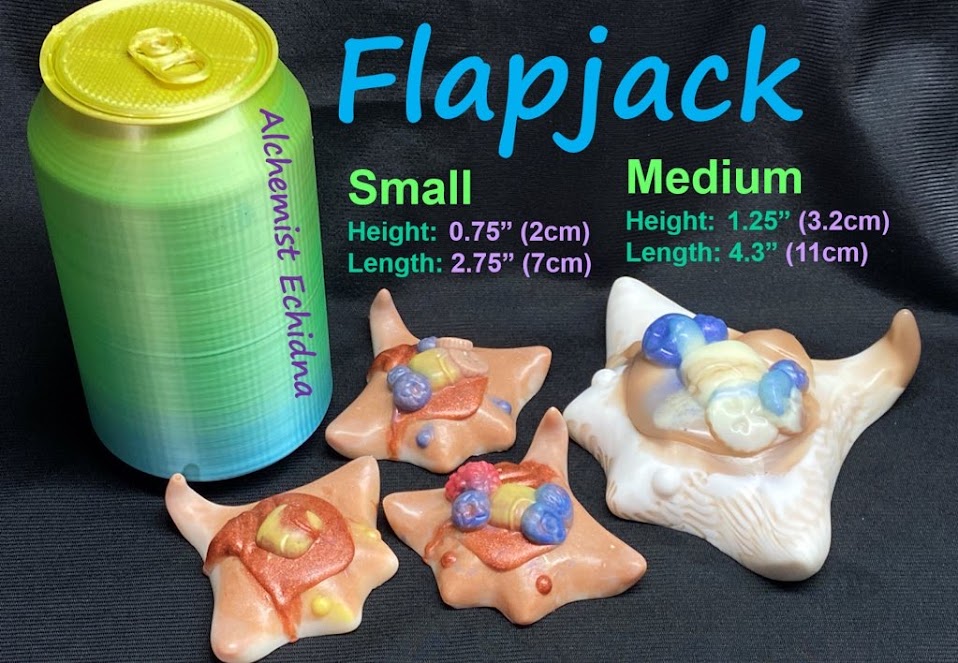 Flapjack - Stingray Squishy - Medium - Super Soft - UV - GITD - 26006