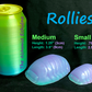 Rollie - Isopod Squishy - Small - 0010 Gummy Soft - UV  - 1705