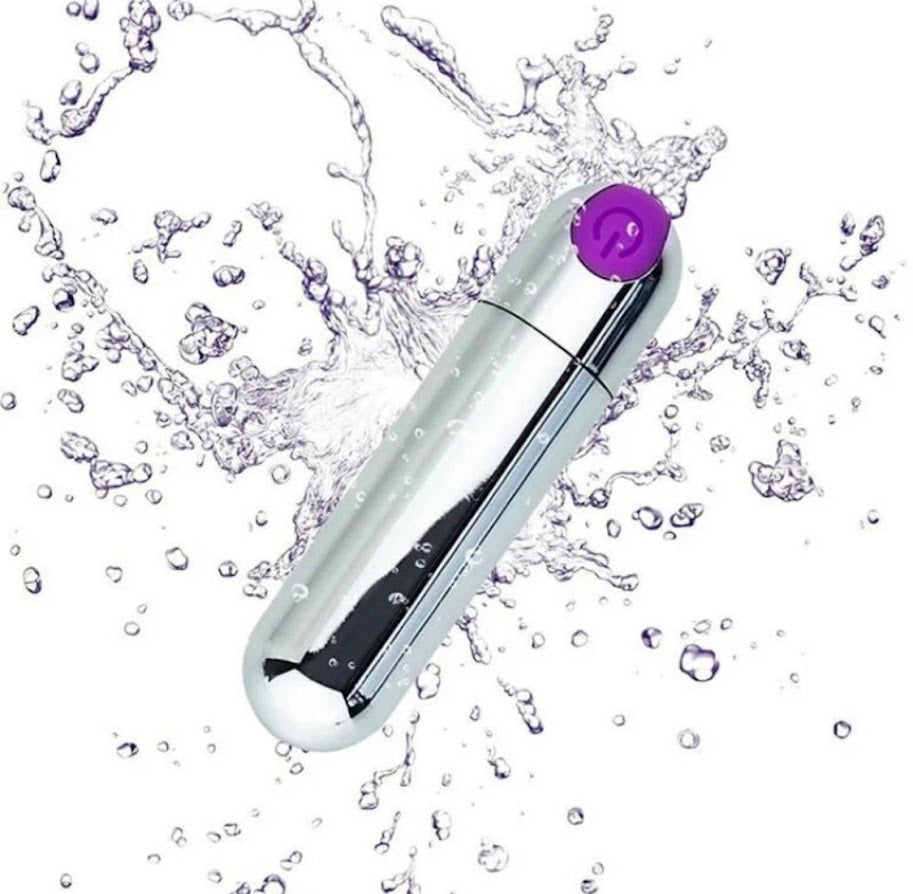 an electric toothbrush in the water on a white background