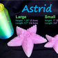 Astrid - Starfish Grinder Squishy - Large - Super Soft - UV - GITD - 1329
